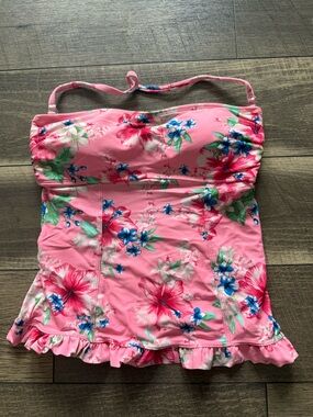 Arizona Jean Company Pink Floral Tankini Top